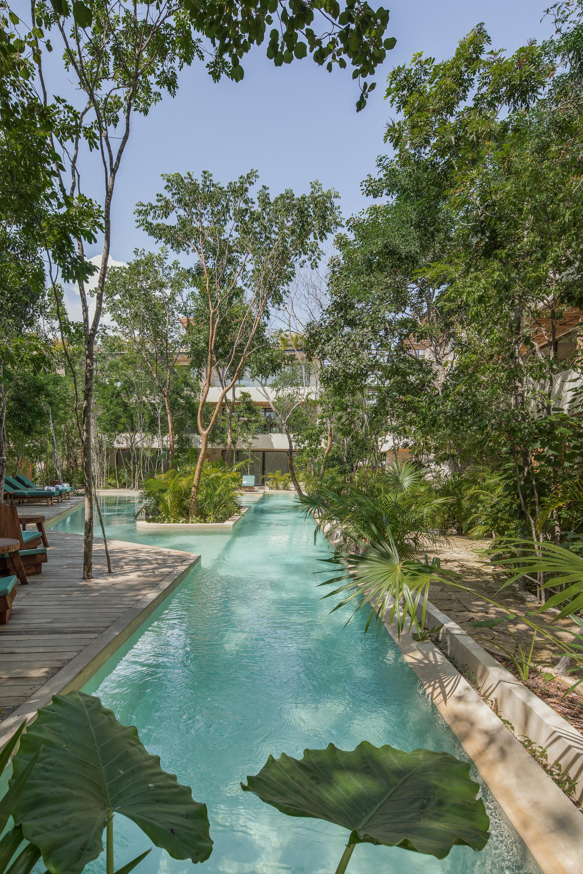 Copal Tulum Hotel Bagian luar foto The hotel's swimming pool