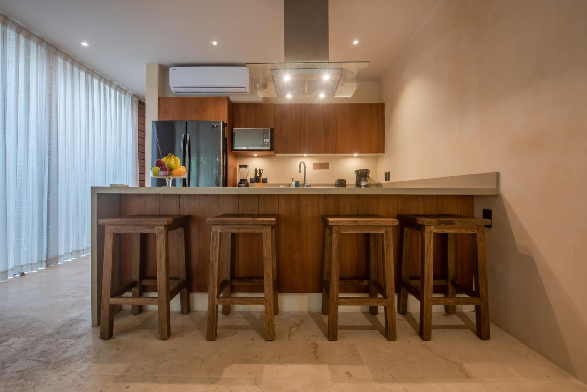 Copal Tulum Hotel Bagian luar foto A modern kitchen